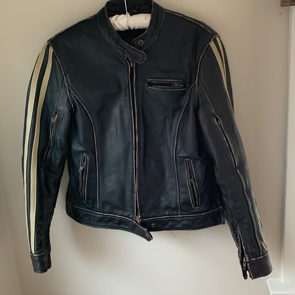 X Element leather jacket. Advance Motorcycle Gear. Sz: Medium